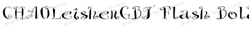 CHAOLeishenGBT Flash Bold字体转换
